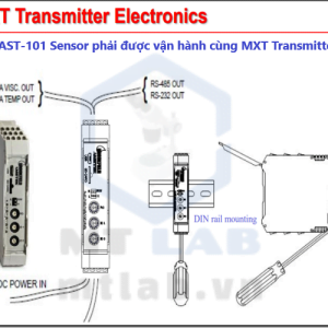 máy đo độ nhớt trên dây chuyền sản xuất