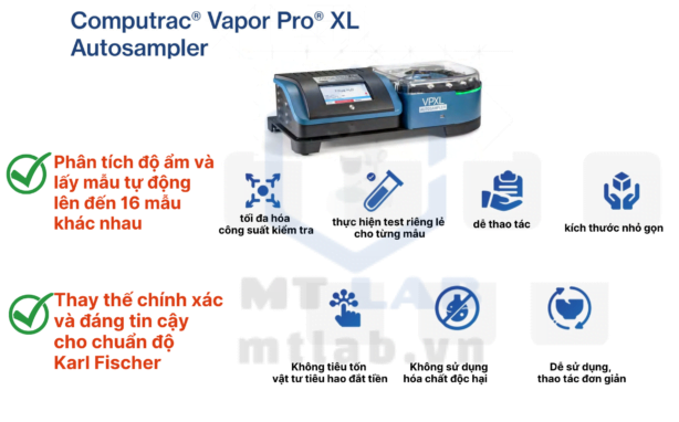 máy đo hàm lượng ẩm tự động Vapor Pro XL Autosampler