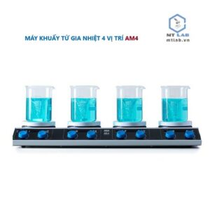 máy khuấy từ gia nhiệt 4 vị trí am4