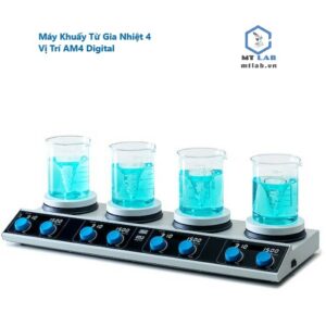 máy khuấy từ gia nhiệt 4 vị trí am4 digital