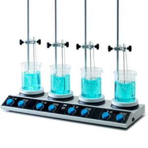 máy khuấy từ gia nhiệt 4 vị trí am4 digital