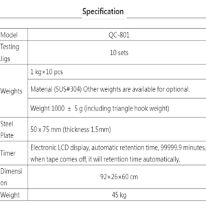 máy đo bám dính bằng keo tape holding qc-801d
