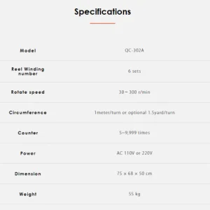 máy đo độ dài và đếm sợi qc-302a