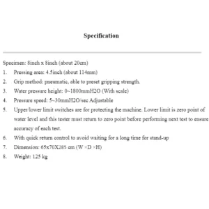 máy đo độ chống thấm nước qc-317a