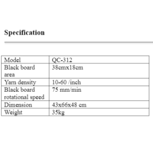 máy kiểm tra lỗi trên sợi chỉ qc-312