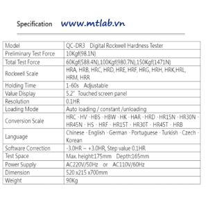 máy đo độ cứng rockwell QC-DR3