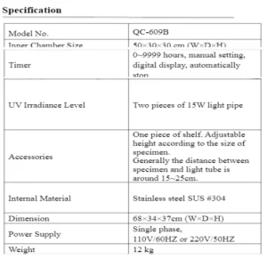 tủ kiểm tra lão hóa và độ đổi màu QC-609B