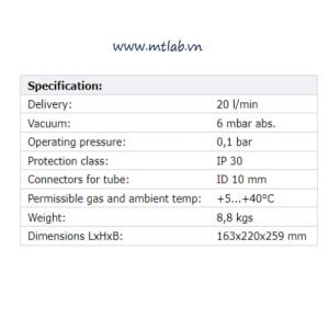 bơm chân không chịu hóa chất N 820G