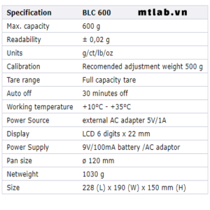 cân điện tử blc 600