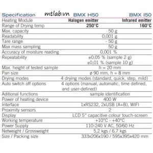 cân sấy ẩm 3 số lẻ bmX-I50