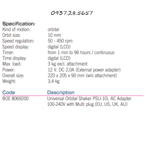 máy lắc orbitan psu-15i