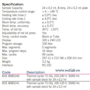 máy luân nhiệt nhân gen tc-sq