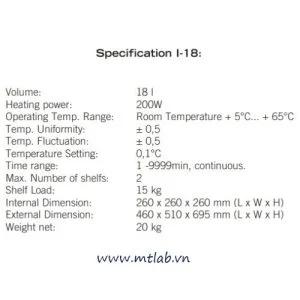 tủ ấm 18 lít I-18