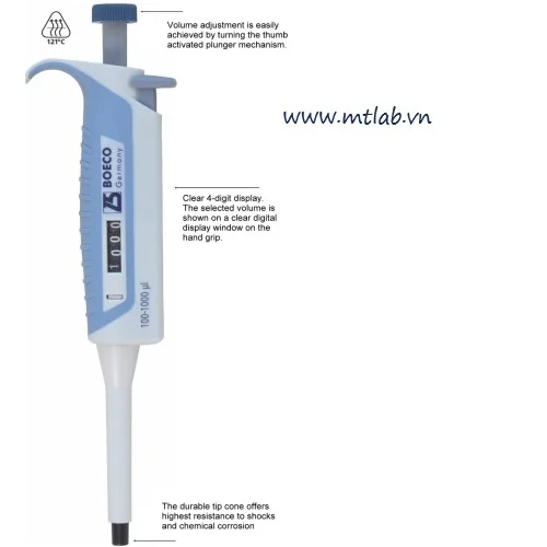 Micropipet 1 kênh BOE961 SA điều chỉnh thể tích