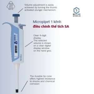 Micropipet 1 kênh BOE961 SA điều chỉnh thể tích