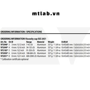 cốc đo độ nhớt iso cup
