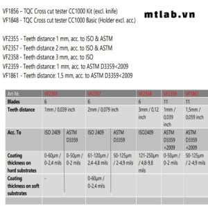 dụng cụ đo độ bám dính cắt ngang CC1000