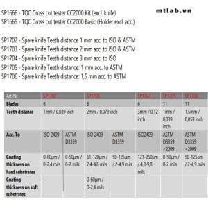 dụng cụ đo độ bám dính cắt ngang CC2000