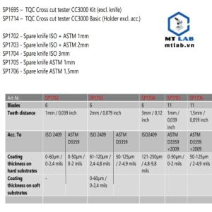 dụng cụ đo độ bám dính cắt ngang CC3000