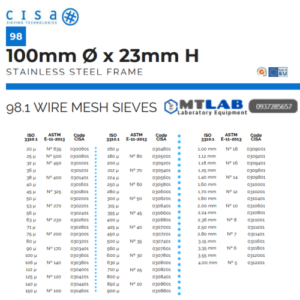 Sàng rây đường kính 100mm Cisa