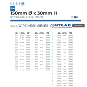 Sàng rây đường kính 150mm Cisa