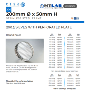 Sàng rây đường kính 200mm Cisa