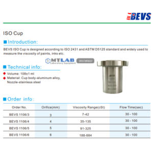 cốc đo độ nhớt BEVS1106