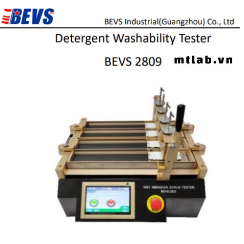 Máy thử khă năng chà rửa bằng chất tẩy BEVS2809