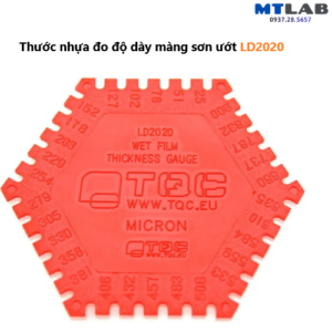 Thước nhựa đo độ dày màng sơn ướt LD2020