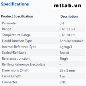 Đầu dò pH ECFG6351101B Eutech