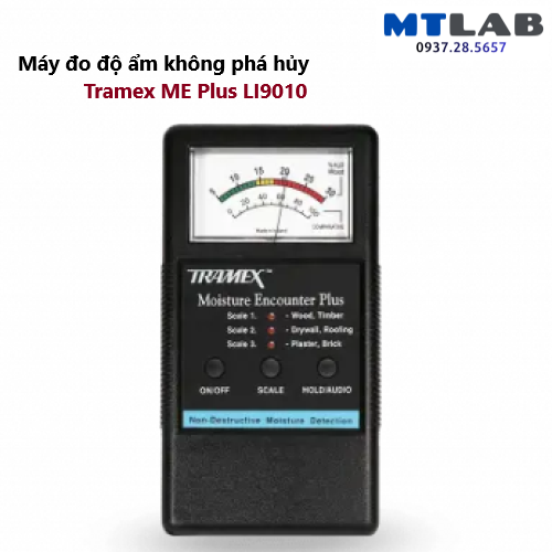 Máy đo độ ẩm không phá hủy Tramex ME Plus LI9010 Máy đo độ ẩm không phá hủy Tramex ME Plus LI9010
