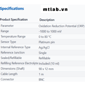 Đầu dò ORP ECFC79601R01B Eutech