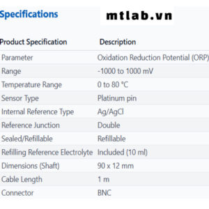 Đầu dò ORP ECFC79602R01B Eutech