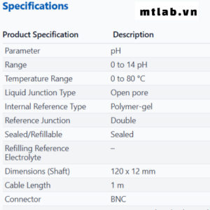 Đầu dò pH EC620131 Eutech