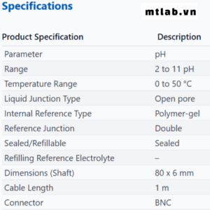 Đầu dò pH EC620133 Eutech