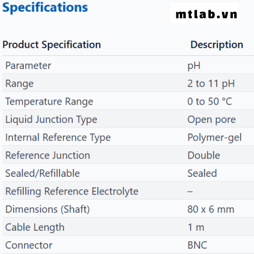 Đầu dò pH EC620133 Eutech