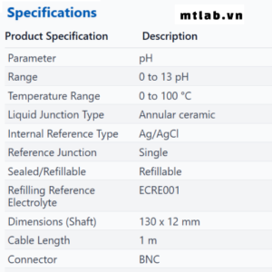 Đầu dò pH ECFG7350401B Eutech