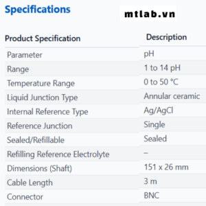 Đầu dò pH ECDA9350603B Eutech