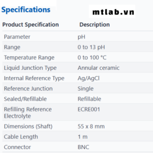 Đầu dò pH ECFG6350601B Eutech