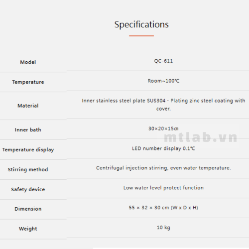 Bể ổn nhiệt QC-611
